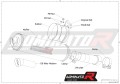 exhaust muffler DOMINATOR homologated road legal ROUND fits to R1200R 2015  2018 5