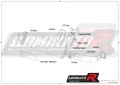 VERSYS 1000  Homologated Exhaust Kawasaki Muffler Auspuff Sportauspuff Silencer Echappement Silencieux Scarico Scarichi Escape Wydech Tłumik ROUND 2019 - 2021 Dominator  6