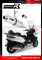 MP3 500 / LT 500 Exhaust Piaggio Muffler Auspuff Sportauspuff Silencer Echappement Silencieux Scarico Scarichi Escape Wydech Tłumik OVAL 2008 - 2020 Dominator