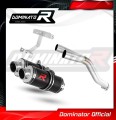 FZ6 FAZER S1 Exhaust Yamaha Muffler Auspuff Sportauspuff Silencer Echappement Silencieux Scarico Scarichi Escape Wydech Tłumik ROUND BLACK 2004 - 2010 DOMINATOR 1