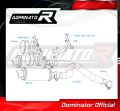 FZ6 FAZER S2 Exhaust Yamaha Muffler Auspuff Sportauspuff Silencer Echappement Silencieux Scarico Scarichi Escape Wydech Tłumik ROUND BLACK 2006 - 2010 DOMINATOR 8