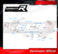 MT-09 2021 - 2022 EXHAUST Yamaha Full System EX Muffler Auspuff Sportauspuff Silencer Echappement Silencieux Scarico Scarichi Escape Collector Manifold Wydech Tłumik HP5 BLACK DOMINATOR 5