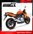 wydech tłumik DOMINATOR GP1 CZARNY pasujący do motocykla Kawasaki ER - 6 N / F 650 2006 - 2008