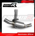 decat mid muffler DOMINATOR Mid Pipe fits to Ducati Multistrada 950 / 950 S 2017  2020 2
