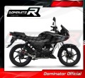 complete exhaust system with muffler DOMINATOR Full System GP1 BLACK fits to Honda CBF 125 2009  2014 2