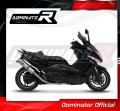 complete exhaust system with muffler DOMINATOR Full System ROUND fits to Yamaha TMAX 500 2008  2011 4