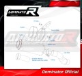 exhaust muffler DOMINATOR homologated road legal GP fits to Kawasaki Z 900 2020  2024 6