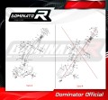 Kolektor wydechowy DOMINATOR  pasujący do motocykla Yamaha Tenere 700 2021 - 2024