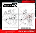 exhaust muffler DOMINATOR HP8 fits to Kawasaki Z800 2013  2016 5