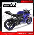 exhaust muffler DOMINATOR GPS BLACK fits to Yamaha YZF R6 2017  2023 3