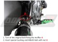 kompletny układ wydechowy z tłumikiem DOMINATOR Full System HP1 CZARNY pasujący do motocykla Kawasaki VERSYS 650 2015 - 2020 3