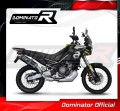 Aprilia Tuareg 660 2021 - 2022 EXHAUST Muffler Auspuff Sportauspuff Silencer Echappement Silencieux Scarico Scarichi Escape Wydech Tłumik P7 BLACK Dominator Exhaust System 3