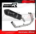complete exhaust system with muffler DOMINATOR Full System HP7 BLACK fits to Aprilia Tuareg 660 2021  2023 5