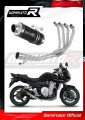 complete exhaust system with muffler DOMINATOR Full System GP1 BLACK fits to Suzuki GSF 650 BANDIT N / S 2007  2016