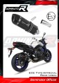 exhaust muffler DOMINATOR homologated road legal HP1 BLACK fits to FZ 8 N / FZ8 S FAZER 2010  2016 6