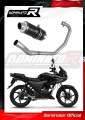 complete exhaust system with muffler DOMINATOR Full System GP1 BLACK fits to Honda CBF 125 2009  2014 3