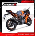 exhaust muffler DOMINATOR HP3 BLACK fits to KTM RC 390 2022  2024 3