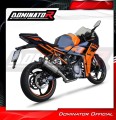 complete exhaust system with muffler DOMINATOR Full System HP8 fits to KTM RC 390 2022  2024 3