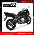 complete exhaust system with muffler DOMINATOR Full System GP1 BLACK fits to Suzuki GSXF 650 2007  2016 3