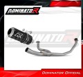 complete exhaust system with muffler DOMINATOR Full System GP BLACK fits to Honda VTR 250 2009  2015 2