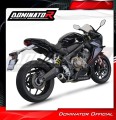 kompletny układ wydechowy z tłumikiem DOMINATOR Full System GP CZARNY pasujący do motocykla Honda CBR 650 R 2019 - 2023