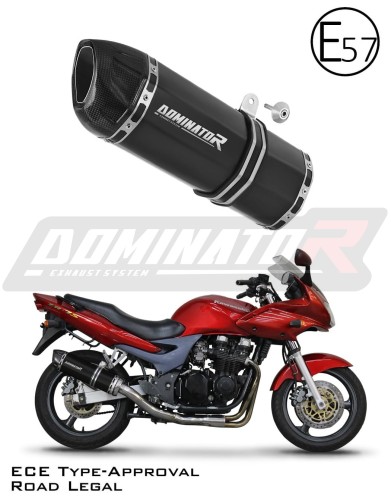 wydech tłumik DOMINATOR Homologowany HP1 CZARNY pasujący do motocykla Kawasaki ZR7 / ZR7S 1999 - 2004 5