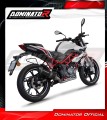 kompletny układ wydechowy z tłumikiem DOMINATOR Full System HP3 CZARNY pasujący do motocykla Benelli BN 125 2018 - 2023 3