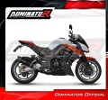 complete exhaust system with muffler DOMINATOR Full System HP1 BLACK fits to Kawasaki Z1000 2017  2020 4