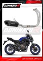 complete exhaust system with muffler DOMINATOR Full System HP8 BLACK fits to Yamaha MT 07 2014  2020