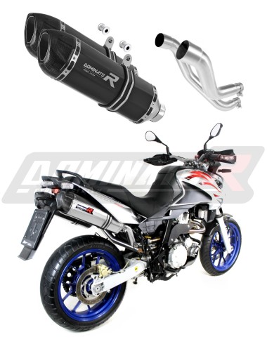 wydech tłumik DOMINATOR HP1 CZARNY pasujący do motocykla Aprilia Pegaso 650 Strada 2007 - 2010 3