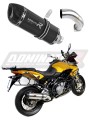 exhaust muffler DOMINATOR HP1 BLACK fits to Aprilia ETV 1200 Caponord 2013  2016 3