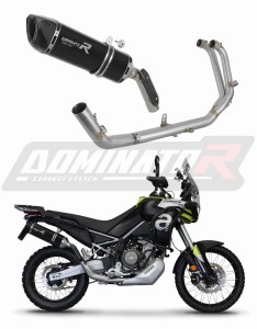 Aprilia Tuareg 660 2021 - 2023 Sistem complet cu colector si toba de esapament HP6 NEGRU + dB killer medium
