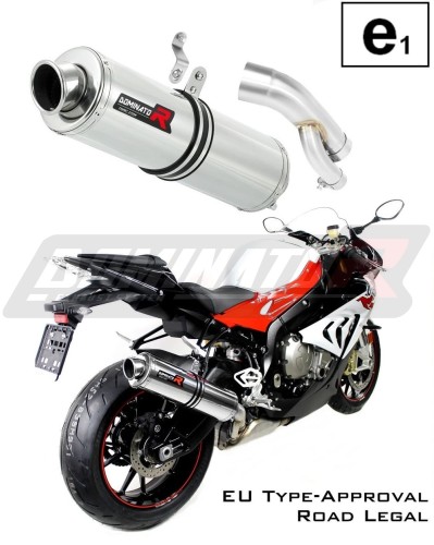 exhaust muffler DOMINATOR homologated road legal ROUND fits to S1000RR 2017  2018 5