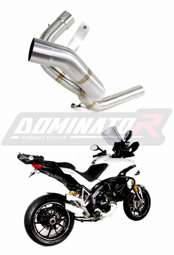 decat mid muffler DOMINATOR Mid Pipe fits to MULTISTRADA 1200 2010  2014 7