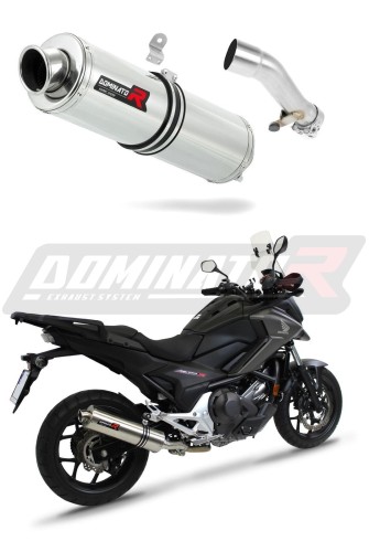 exhaust muffler DOMINATOR ROUND fits to Honda NC 700 / 750 X 2012  2020 6