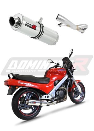 exhaust muffler DOMINATOR ROUND fits to Honda NTV 650 REVERE 1988  1997 6