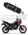 Honda CRF 1000L Africa Twin 2015 -2017  motorcycle Exhaust Muffler Auspuff Sportauspuff Silencer Echappement Silencieux Scarico Scarichi Escape Wydech Tłumik HP7 BLACK  Dominator x