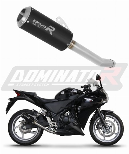 exhaust muffler DOMINATOR GP BLACK fits to Honda CBR 250 R 2011  2013 6