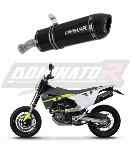 exhaust muffler DOMINATOR HP1 BLACK fits to Husqvarna 701 SM Supermoto 2021  2023 7