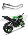 decat mid muffler DOMINATOR Mid Pipe fits to ZX10R 2008  2010 7