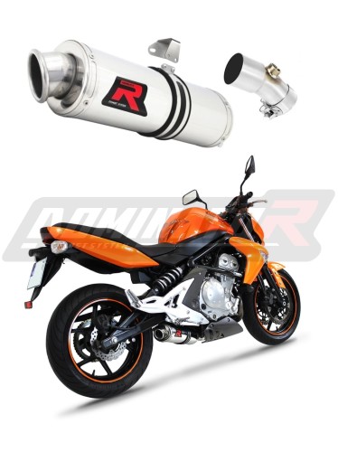 ER-6N ER-6F 650 EXHAUST Kawasaki Muffler Auspuff Sportauspuff Silencer Echappement Silencieux Scarico Scarichi Escape Wydech Tłumik OVAL 2006 - 2008 Dominator x