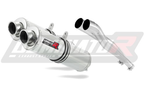 exhaust muffler DOMINATOR ROUND fits to Kawasaki ZZR 1400 2006  2011 3