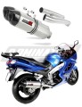 ZZR 1200 EXHAUST Kawasaki Muffler Auspuff Sportauspuff Silencer Echappement Silencieux Scarico Scarichi Escape Wydech Tłumik Carbon Tip HP1 2002 - 2005 Dominator x