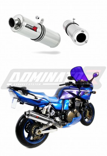 exhaust muffler DOMINATOR ROUND fits to Kawasaki ZRX 1200 2001  2007 3
