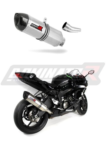 ZX6R ZX636 EXHAUST Kawasaki Muffler Auspuff Sportauspuff Silencer Echappement Silencieux Scarico Scarichi Escape Wydech Tłumik Carbon Tip HP1 2009 - 2016 Dominator  x