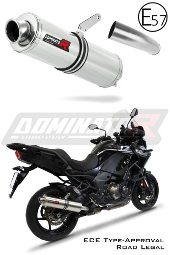 exhaust muffler DOMINATOR homologated road legal ROUND fits to VERSYS 1000 2019  2024 8
