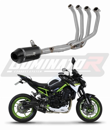 complete exhaust system with muffler DOMINATOR Full System HP3 BLACK fits to Kawasaki Z 900 2020  2024 6