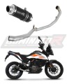 complete exhaust system with muffler DOMINATOR Full System GP1 BLACK fits to KTM 390 Adventure 2020  2023 5