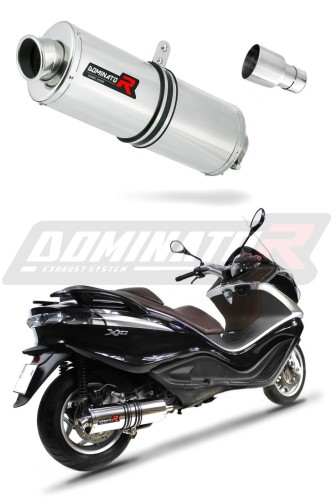 X10 125 EXHAUST Piaggio Muffler Auspuff Sportauspuff Silencer Echappement Silencieux Scarico Scarichi Escape Wydech Tłumik OVAL  2012 - 2016 DOMINATOR x