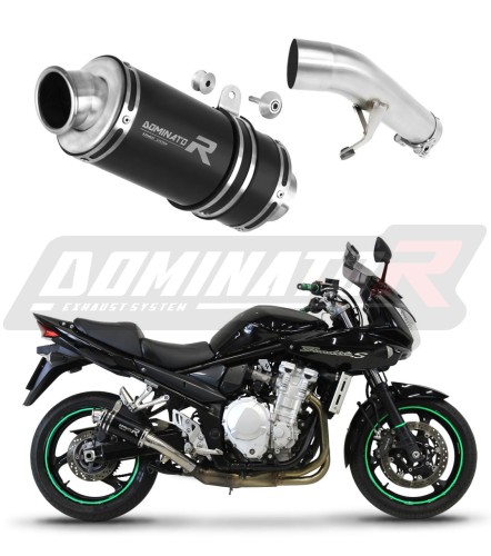 exhaust muffler DOMINATOR GP1 BLACK fits to Suzuki GSF 650 BANDIT N / S 2007  2016 6